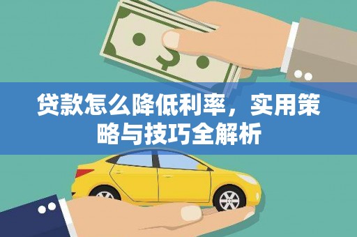 芦淞贷款怎么降低利率，实用策略与技巧全解析