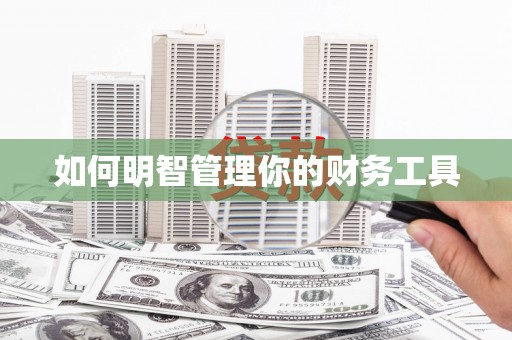 商州如何明智管理你的财务工具