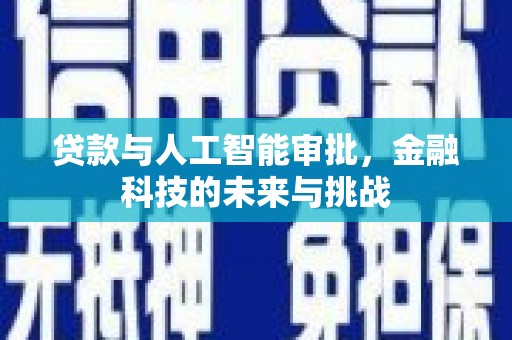 平舆贷款与人工智能审批，金融科技的未来与挑战