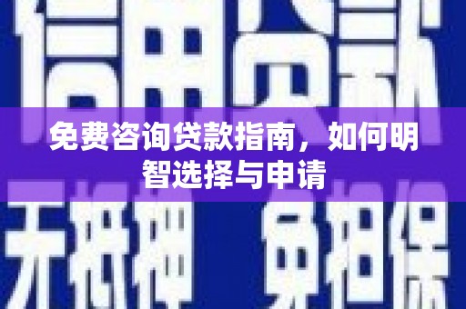 新华免费咨询贷款指南，如何明智选择与申请