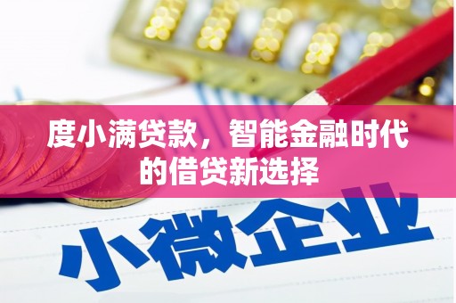 海端度小满贷款，智能金融时代的借贷新选择