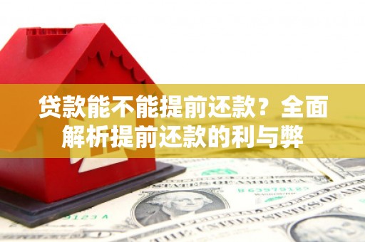 龙凤贷款能不能提前还款？全面解析提前还款的利与弊